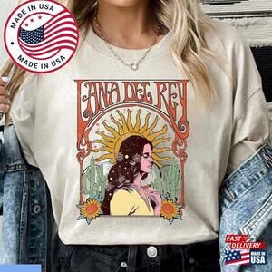 Lana Del Rey  Shirt  Music Tour  Tee Short Sleeve Retro Unisex
